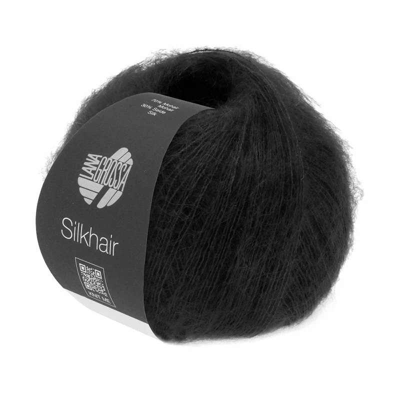 Lana Grossa Silkhair 014 Schwarz