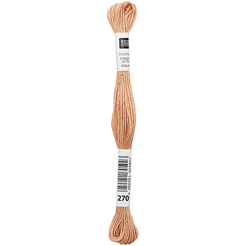 Rico Sticktwist Stickgarn 8 m 270 Caramel