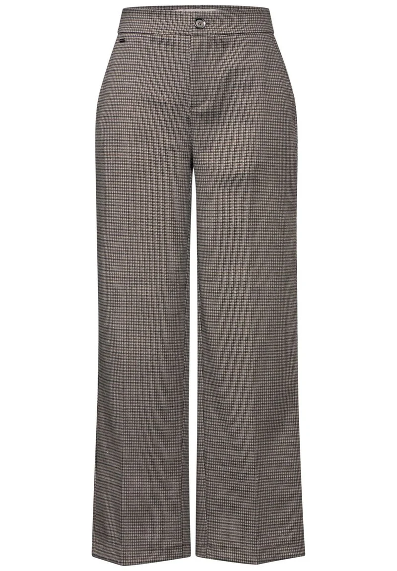 Karierte Wide Leg Hose