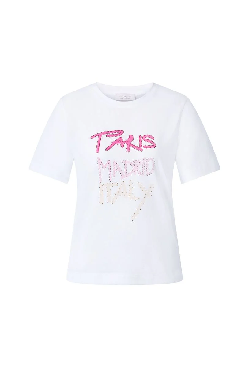 Elegant Fit T-Shirt Paris Madrid Italy