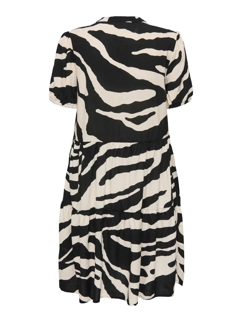 ONLNOVA LIFE VIS S/S THEA DRESS WVN