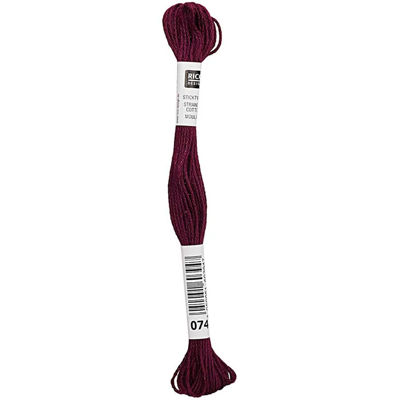 Rico Sticktwist Stickgarn 8 m 074 Berry Red