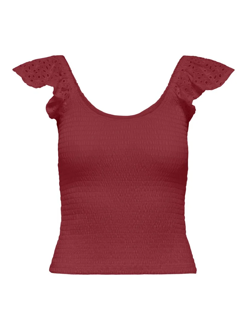 ONLGWEN LIFE S/L SMOCK TOP JRS