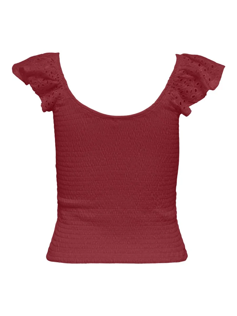 ONLGWEN LIFE S/L SMOCK TOP JRS