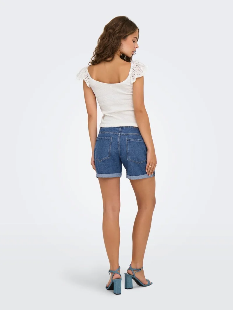ONLGWEN LIFE S/L SMOCK TOP JRS