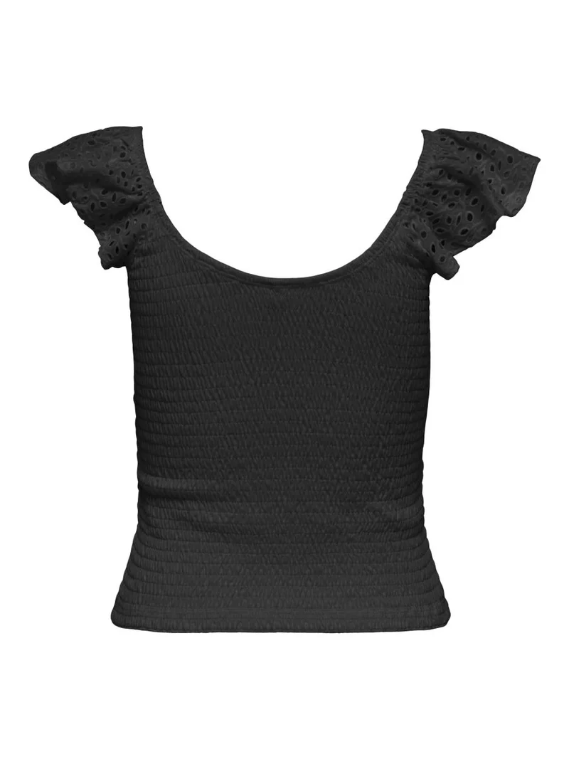 ONLGWEN LIFE S/L SMOCK TOP JRS