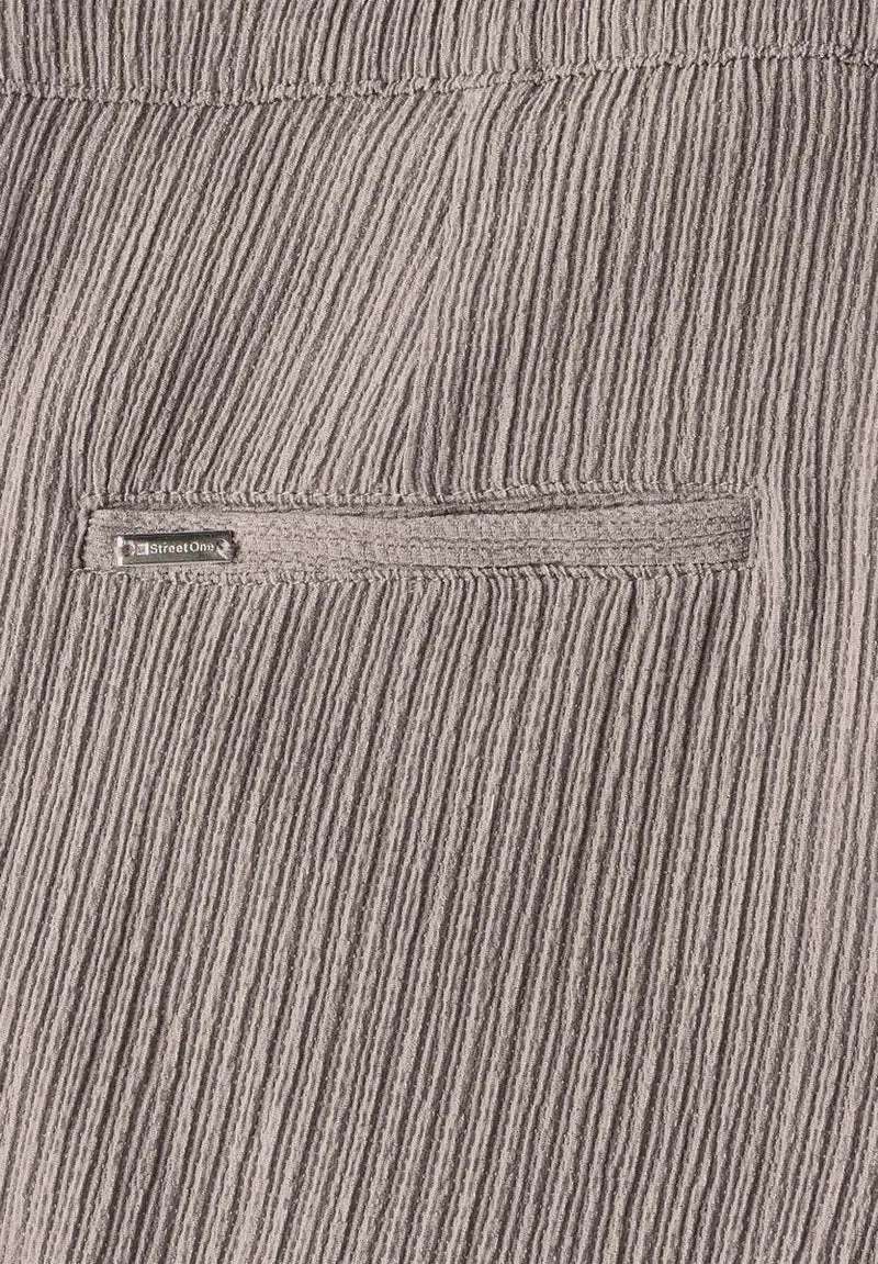 Wide Leg Hose mit Struktur