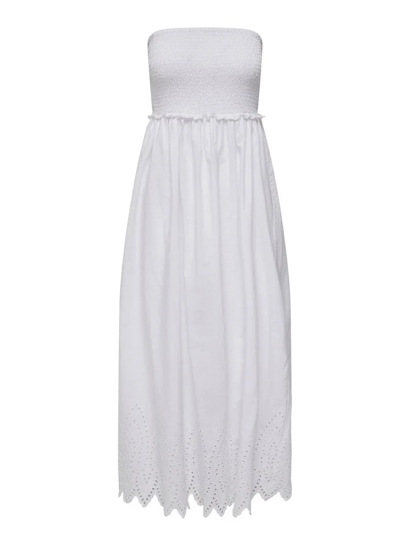 ONLTULUM EMB SMOCK MAXI DRESS WVN