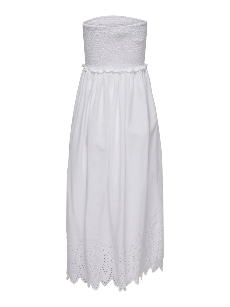 ONLTULUM EMB SMOCK MAXI DRESS WVN