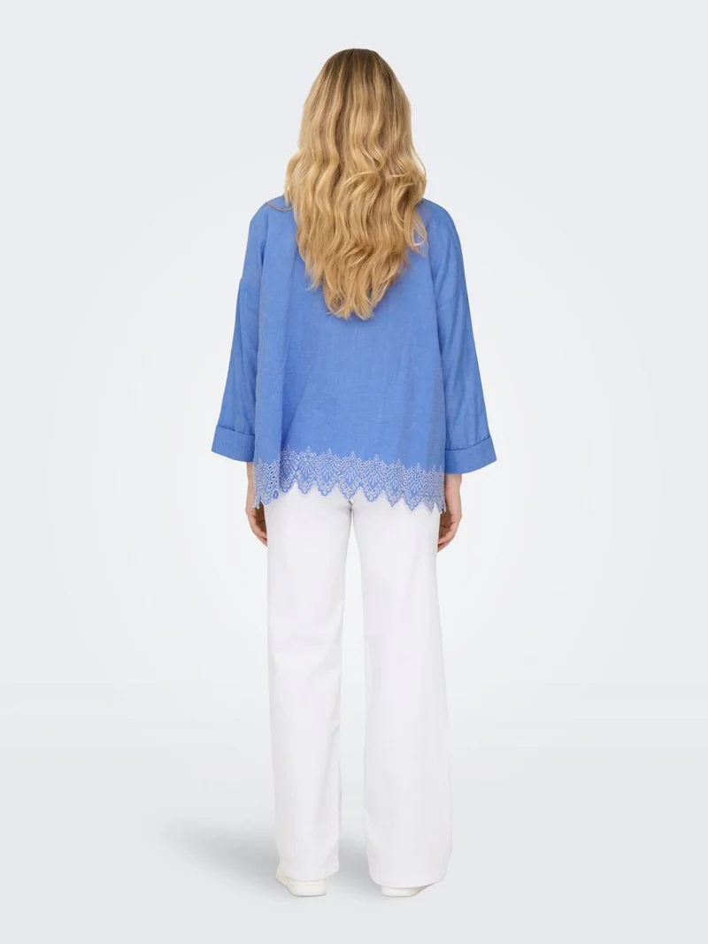 ONLGRACES TULUM LS EMB SHIRT WVN