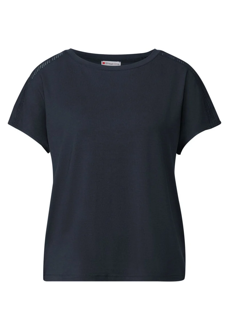 Jersey-Shirt mit Mesh-Detail