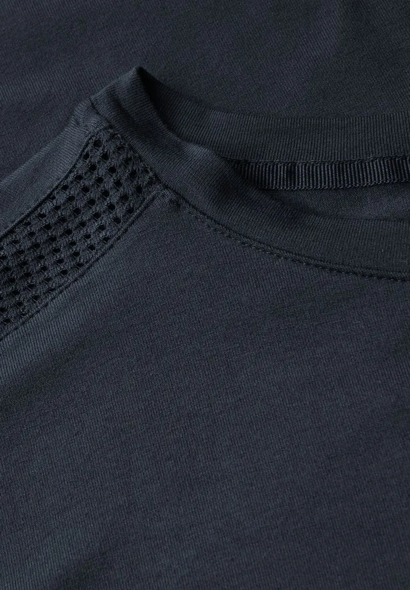 Jersey-Shirt mit Mesh-Detail