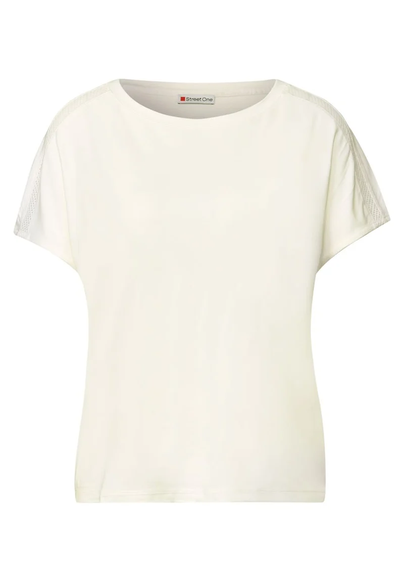 Jersey-Shirt mit Mesh-Detail