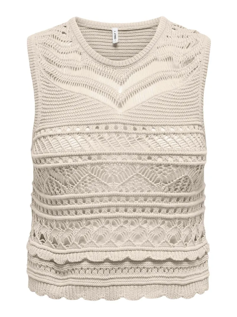 ONLPAULA SL O-NECK TOP KNT