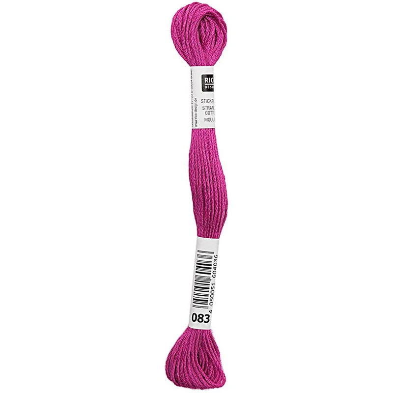 Rico Sticktwist Stickgarn 8 m 083 Magenta