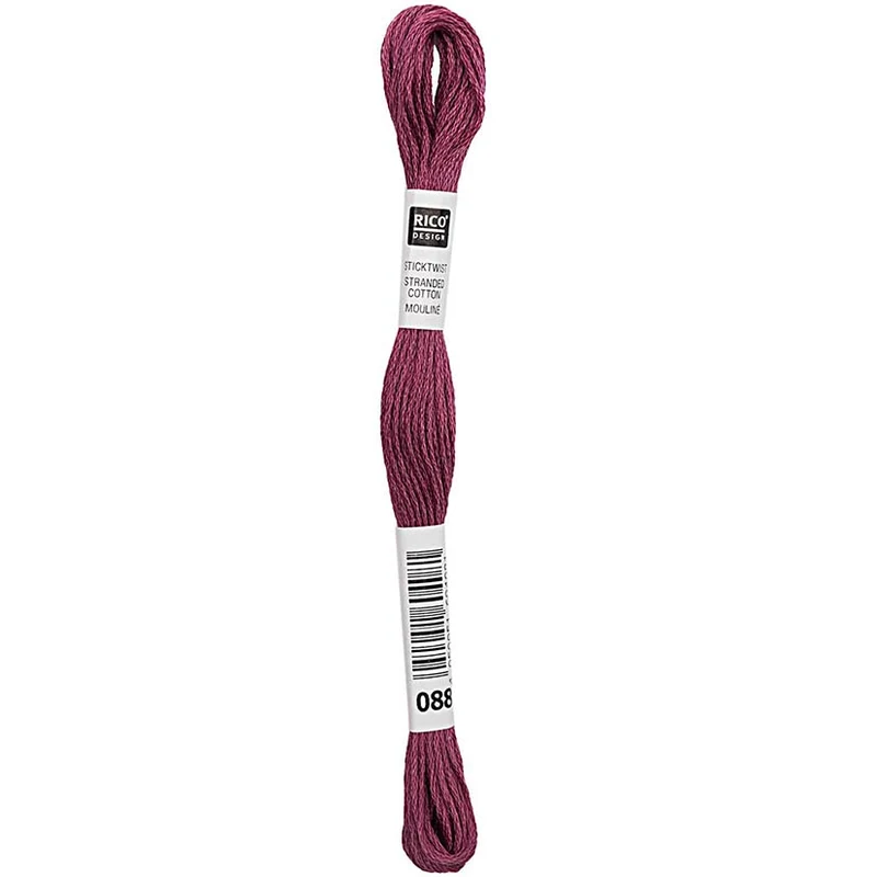 Rico Sticktwist Stickgarn 8 m 088 Weinrot