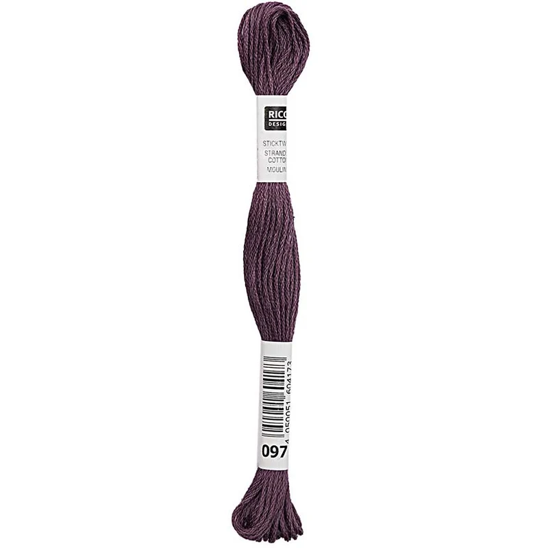 Rico Sticktwist Stickgarn 8 m 097 Aubergine