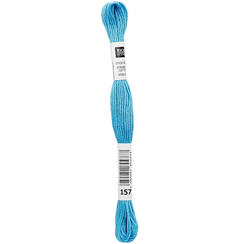Rico Sticktwist Stickgarn 8 m 157 Cyan