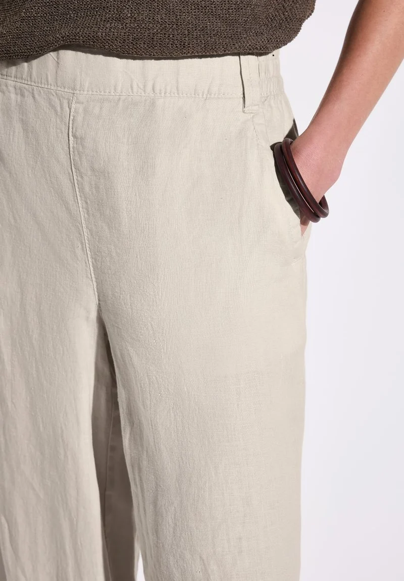 Wide Leg Leinenhose