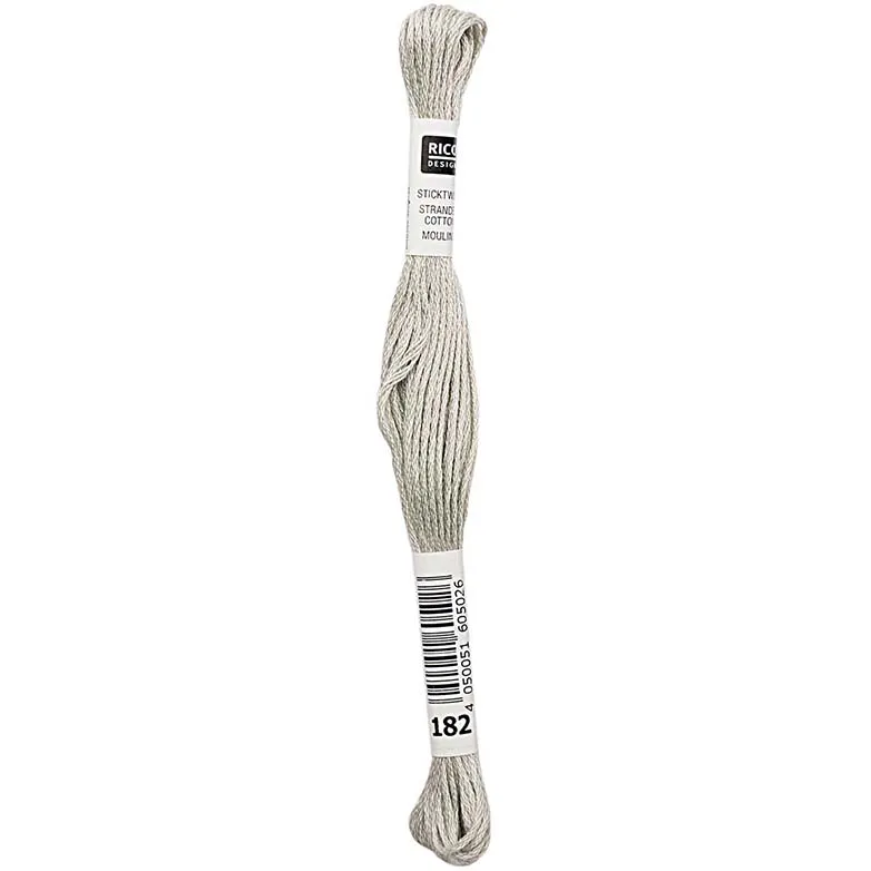 Rico Sticktwist Stickgarn 8 m 182 Graugrün