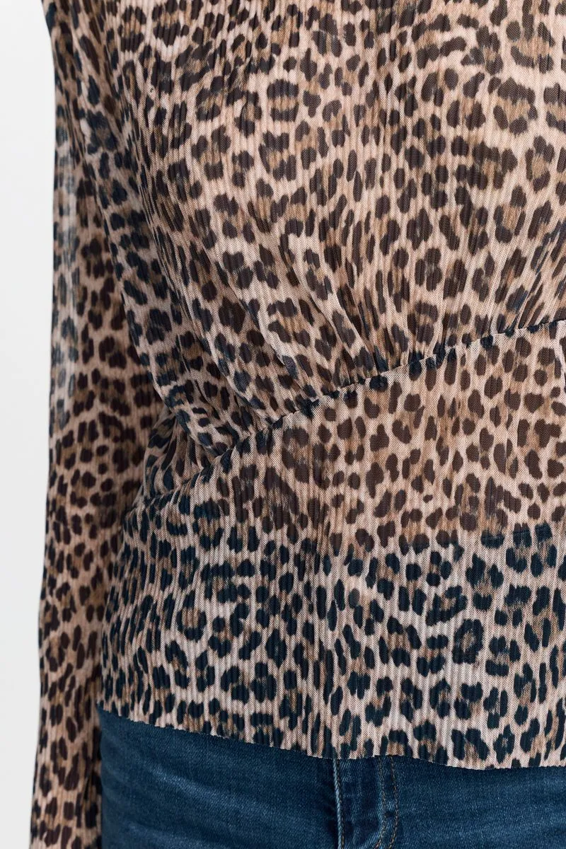 Plissee Mesh Longsleeve Recycled