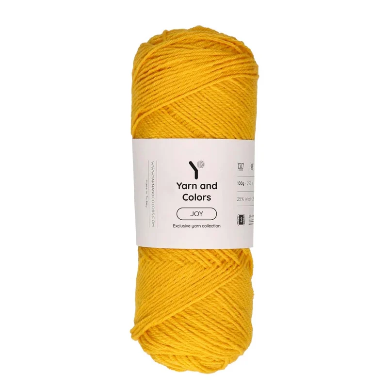 Yarn and Colors Joy 015 Senfgelb