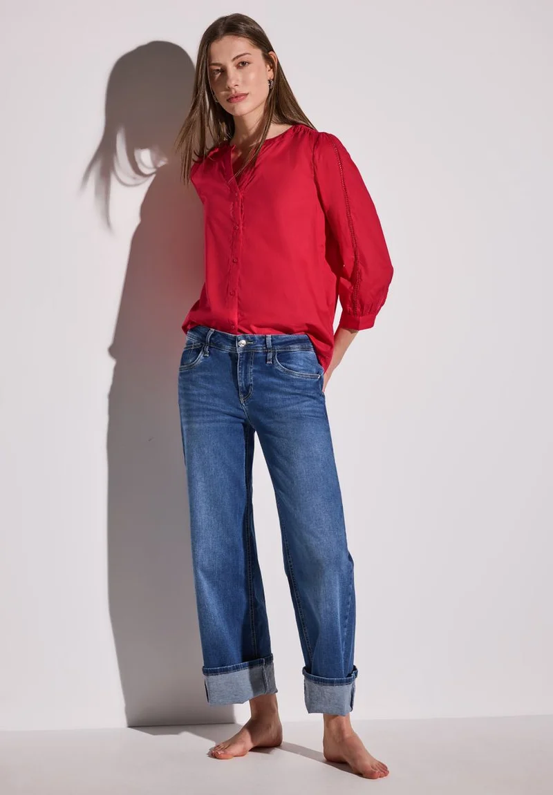 Bluse mit Tapedetails
