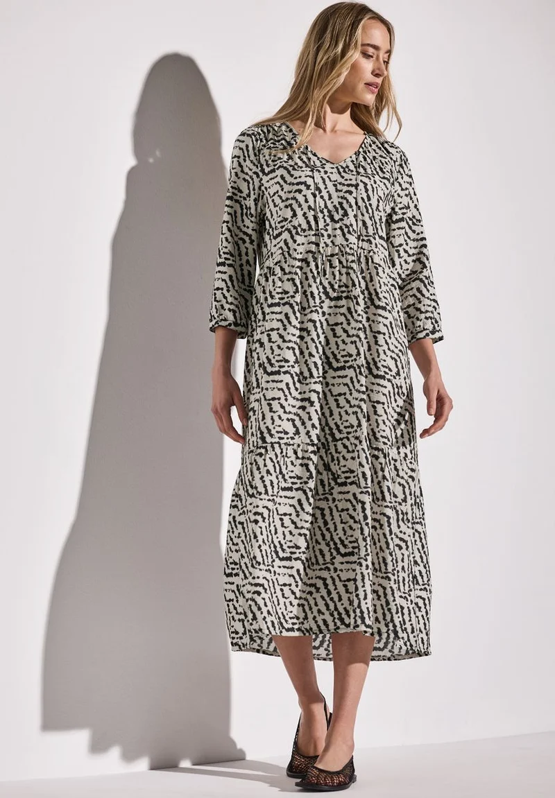 Tunika-Kleid mit Volants