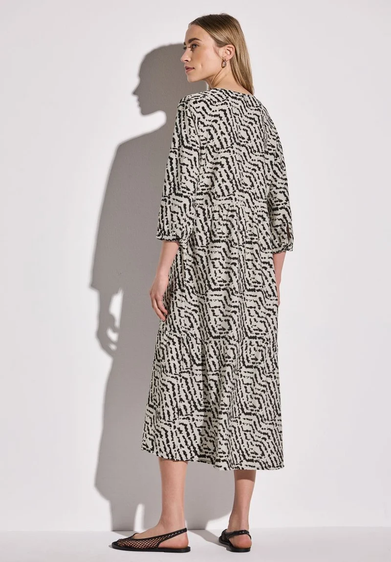 Tunika-Kleid mit Volants