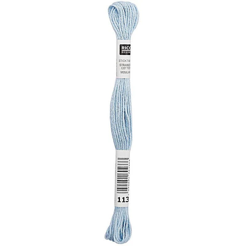 Rico Sticktwist Stickgarn 8 m 113 Hellblau