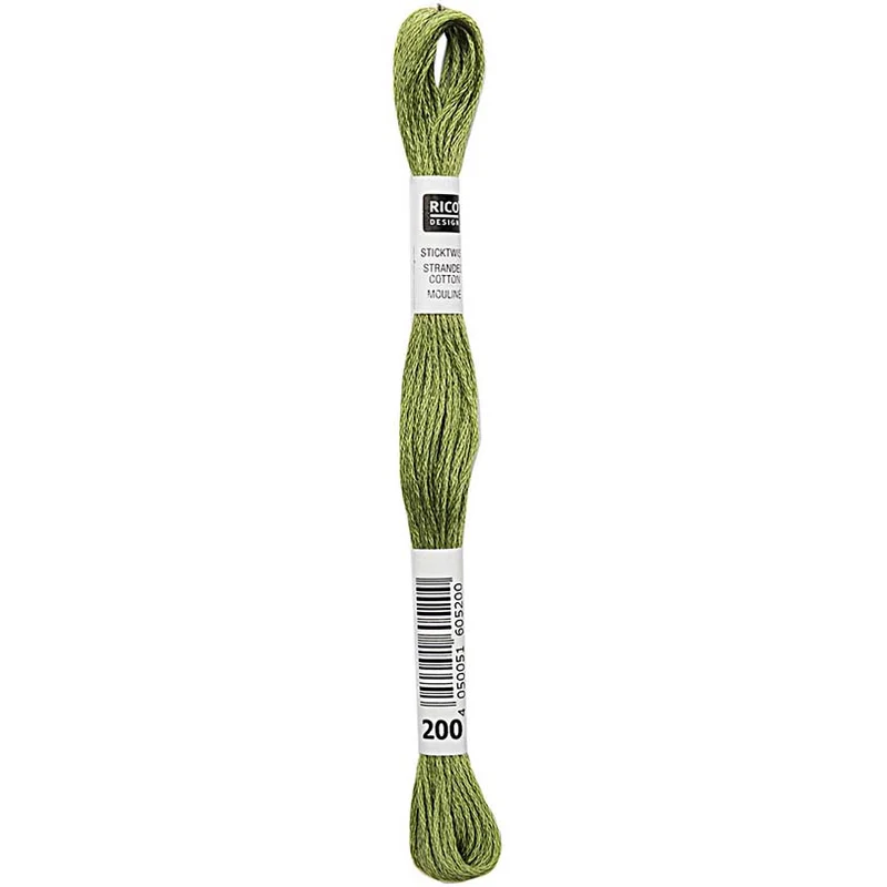 Rico Sticktwist Stickgarn 8 m 200 Grün