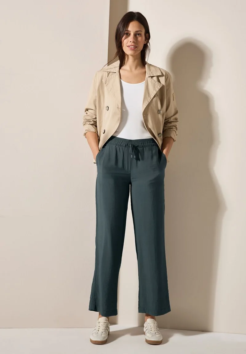 Wide Leg Strukturhose