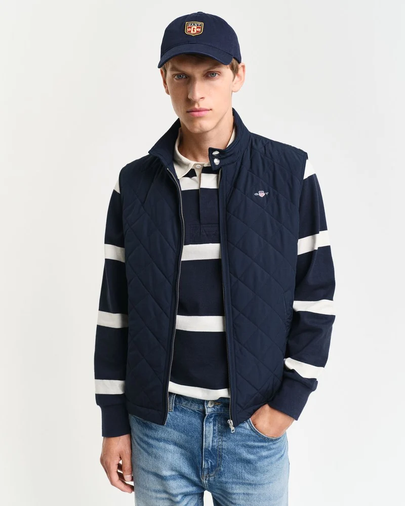 Gesteppte Windcheater Weste