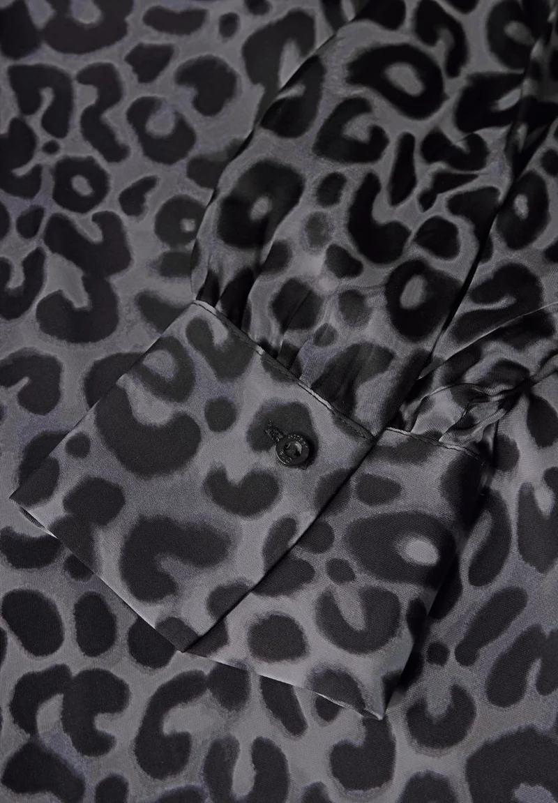 Midi-Kleid mit Leo-Muster