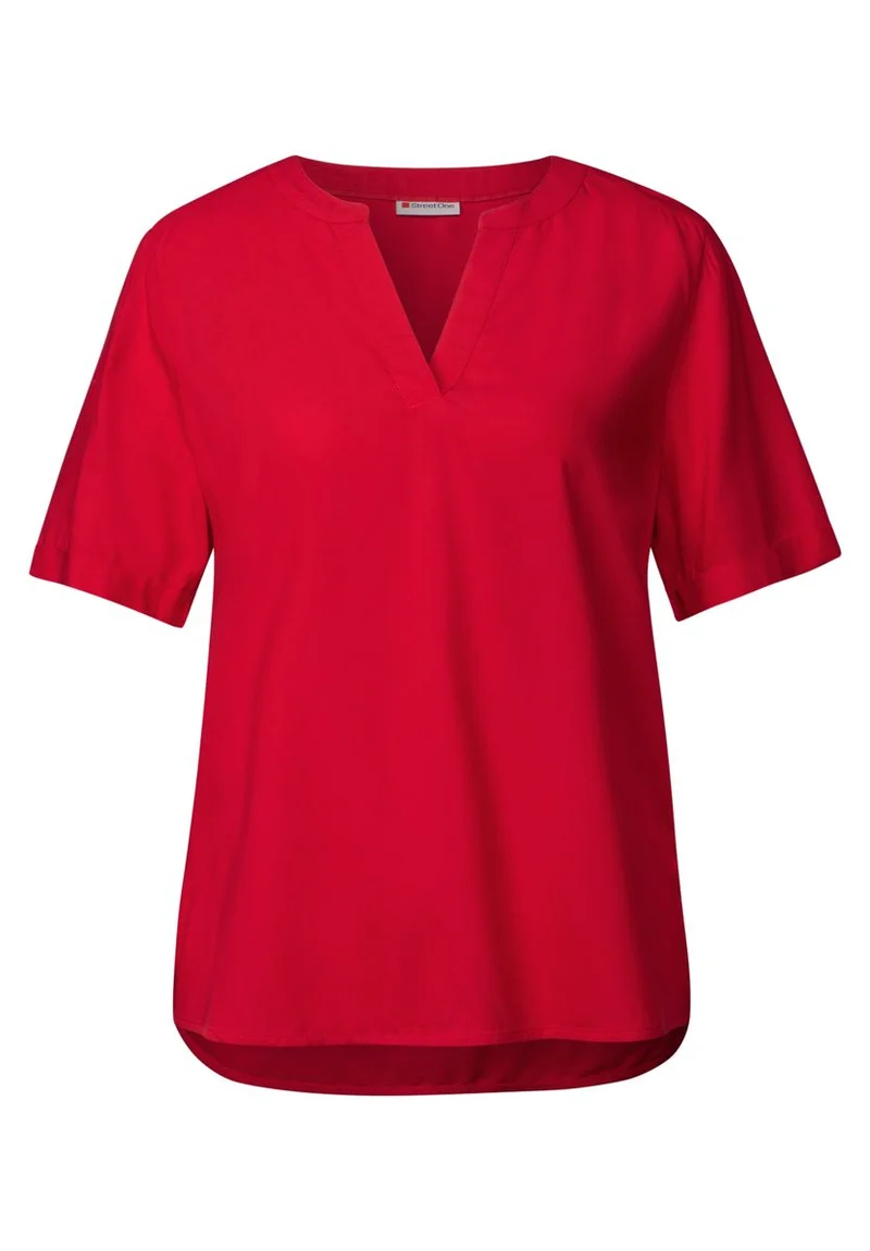 Bluse in Unifarbe