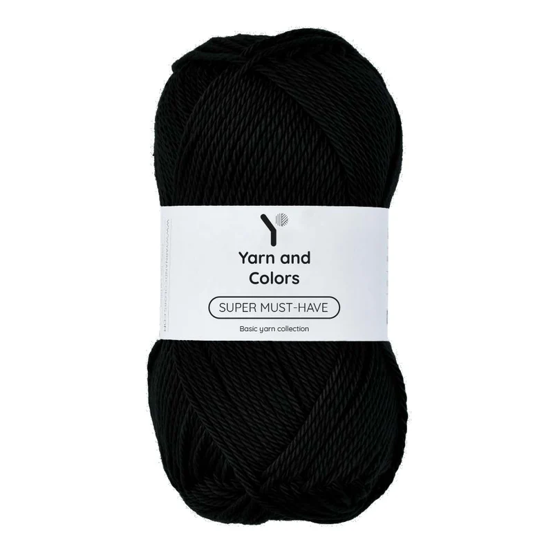 Yarn and Colors Super Must-have 100 Schwarz