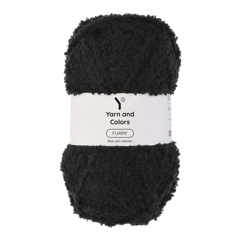 Yarn and Colors Furry 100 Schwarz