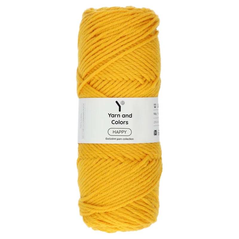 Yarn and Colors Happy 015 Senfgelb