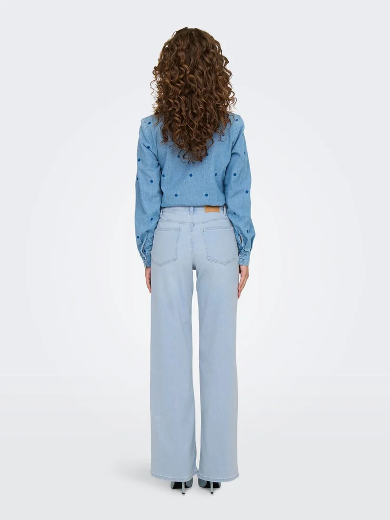 ONLMADISON BLUSH HW WIDE DNM CRO495 NOOS