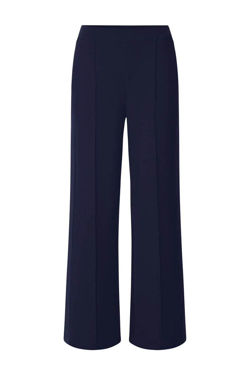 Scuba Wide Leg Pants with gallon striped