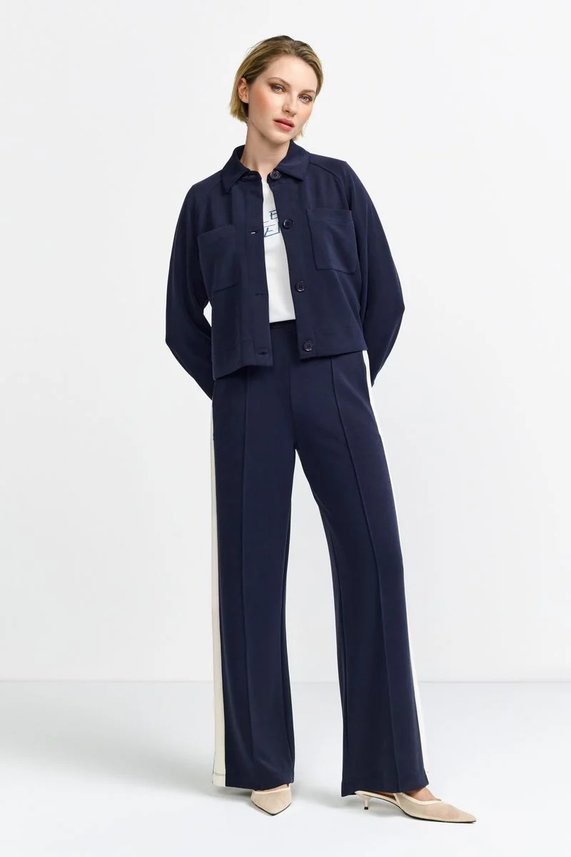 Scuba jacket denim look