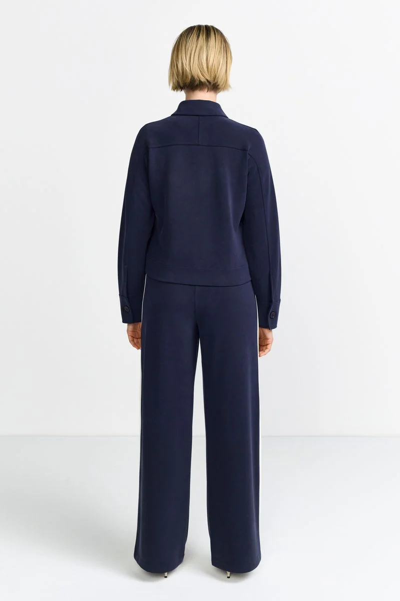 Scuba jacket denim look