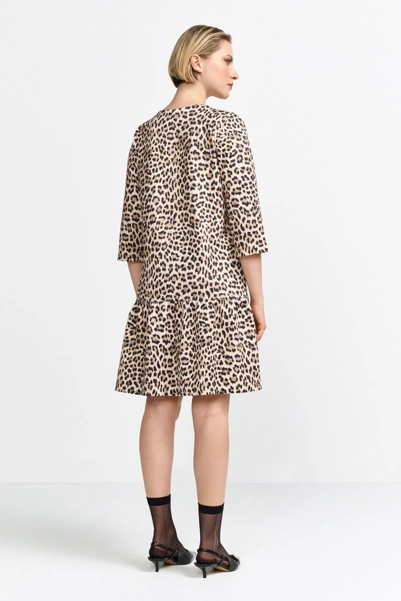 Printed scuba mini dress Recycled