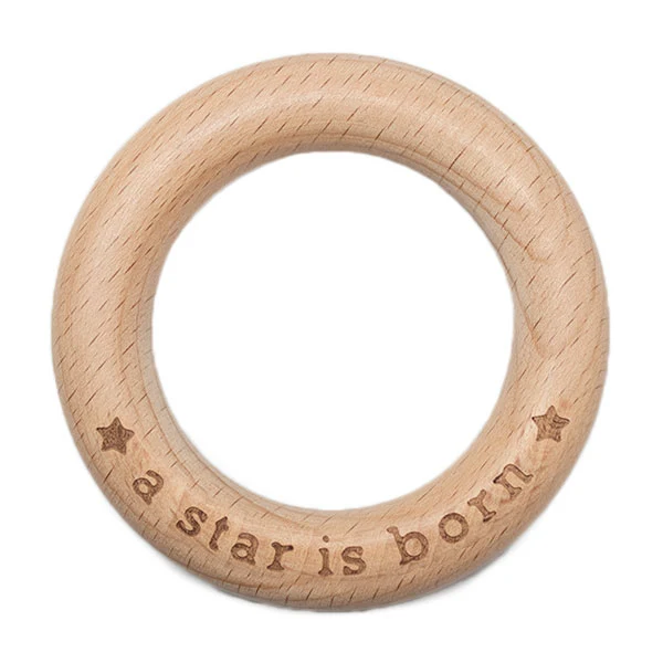Durable Holz-Beißring „A Star is Born“