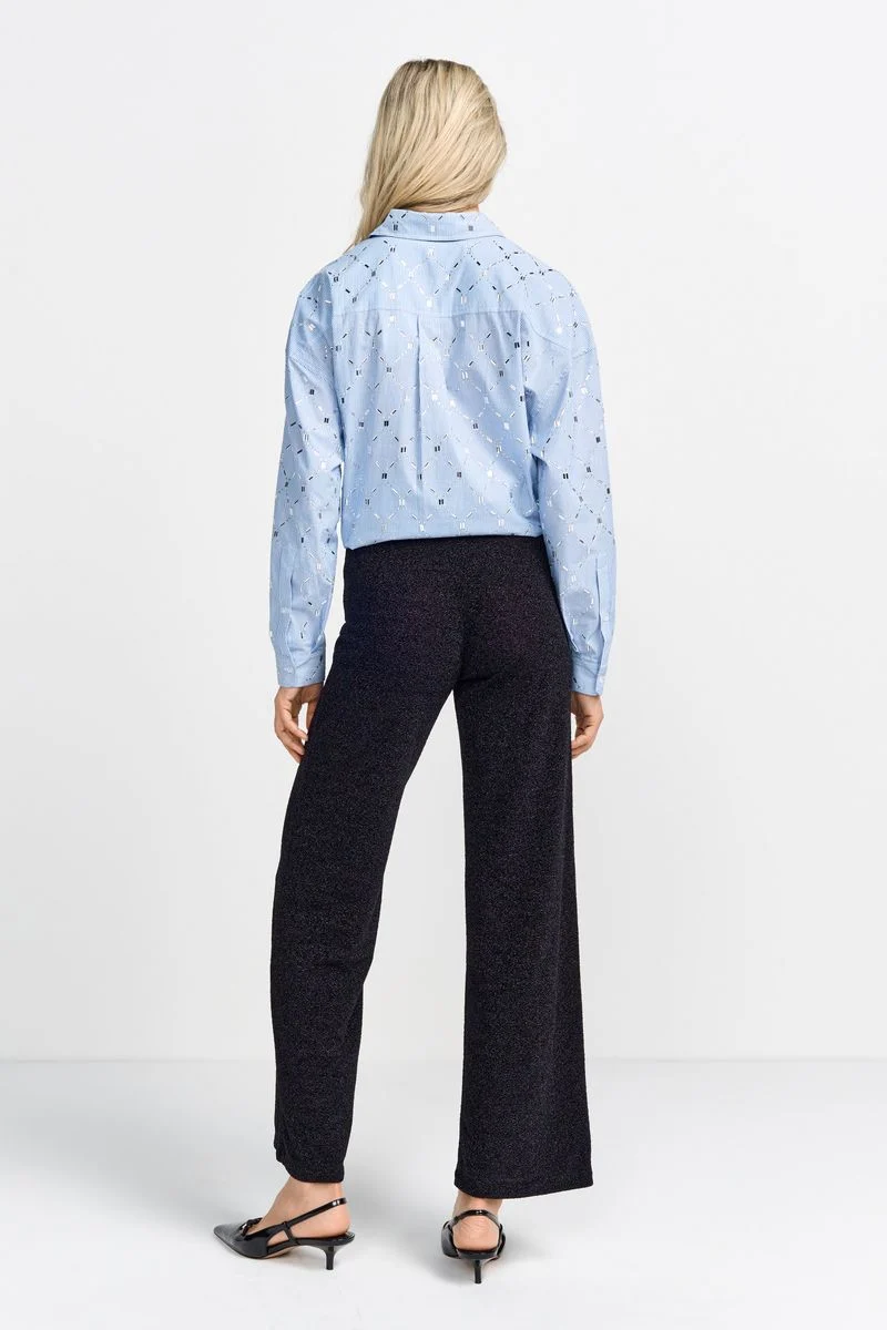 Sparkling straight leg pants