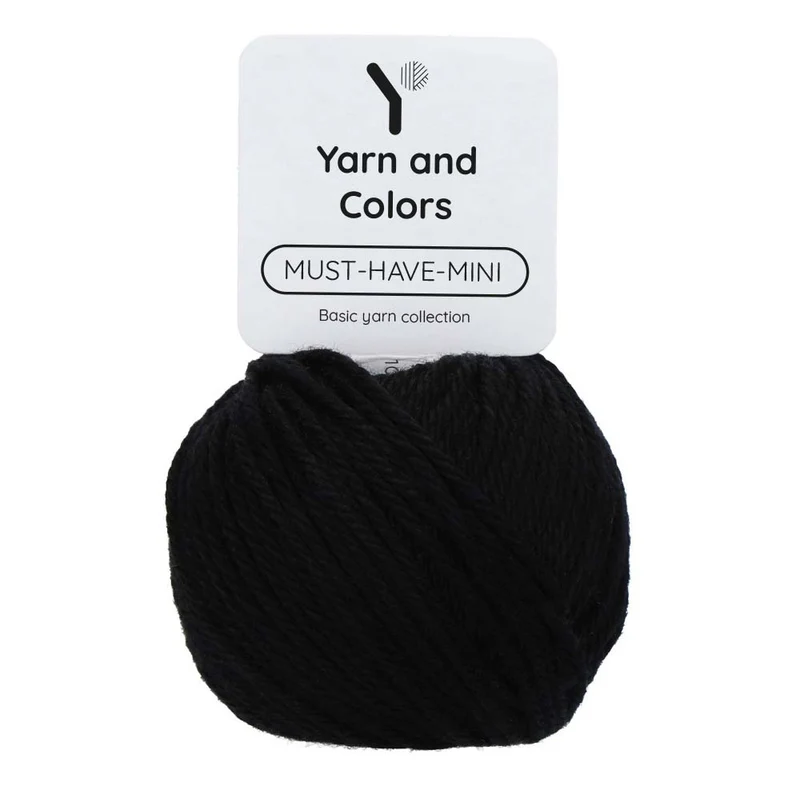 Yarn and Colors Must-have Minis 100 Schwarz