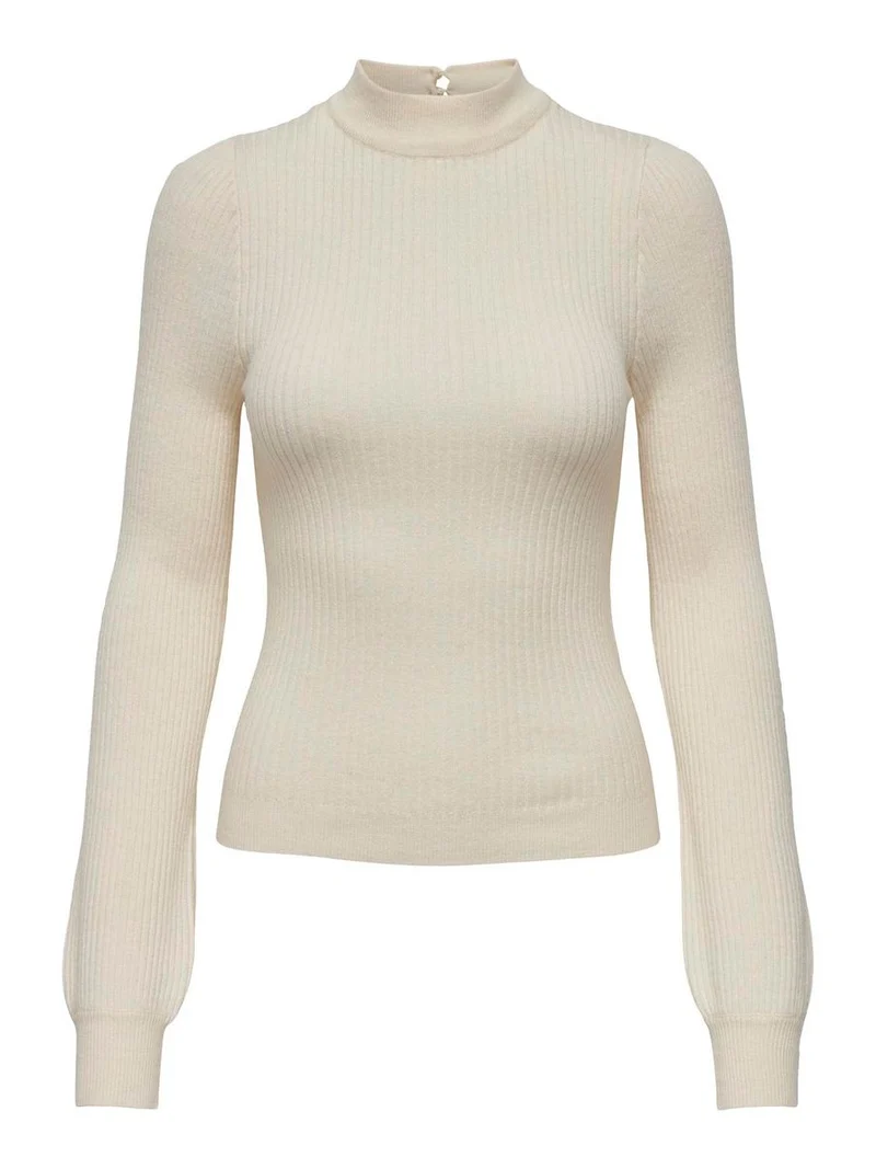 ONLIBI LS RIB HIGH NECK CC KNT
