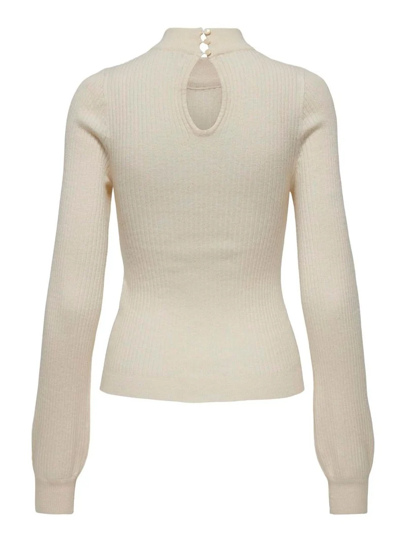 ONLIBI LS RIB HIGH NECK CC KNT