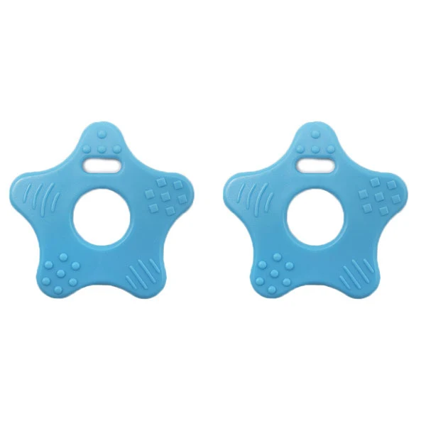 Robuster Beißring „Stern“ 298 Blau