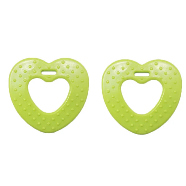 Durable Beißring Herz mit Noppen 567 Grün